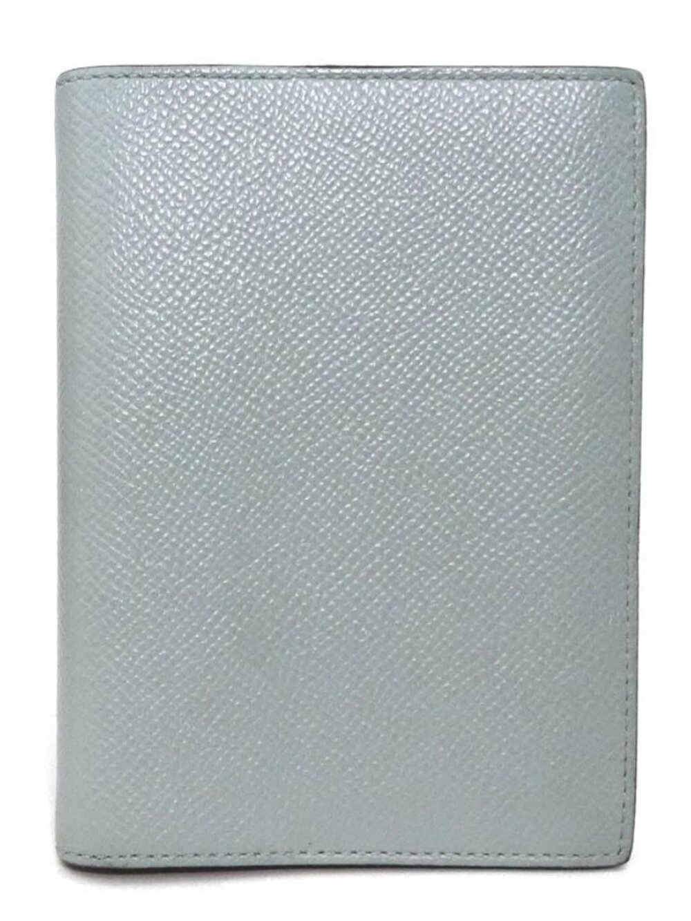 HERMES Agenda/Note Cover Gray/Red Orange Leather -